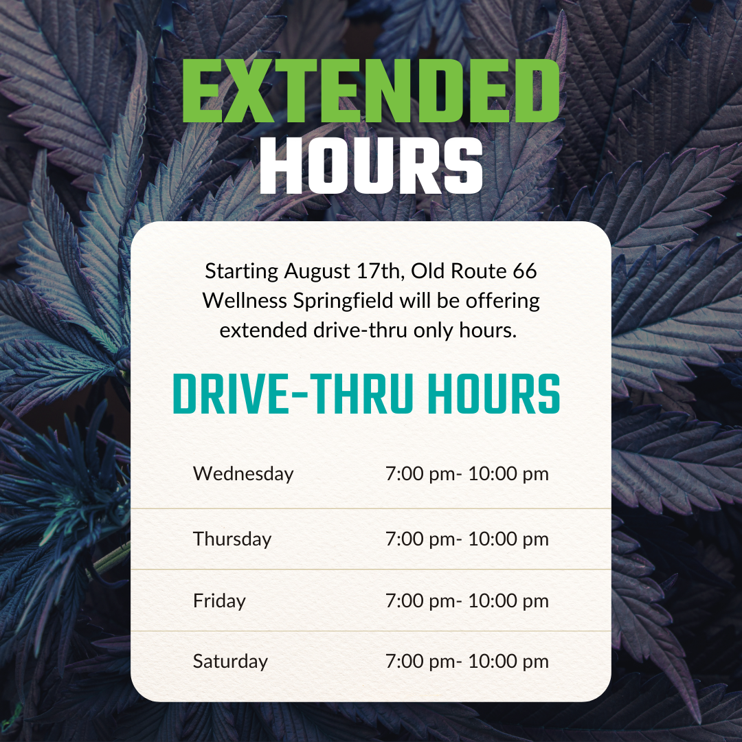 Weekly Wellness Specials at Old Route 66 Wellness Recreational Medical Marijuana Dispensary in Missouri