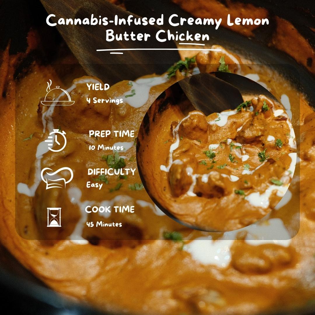 Cannabis THC Infused Crispy Creamy Lemon Butter Chicken Recipe